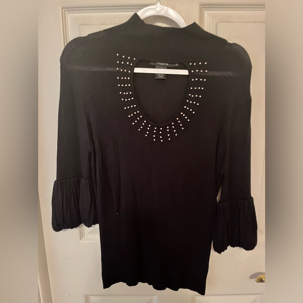 Arden B black knit sweater